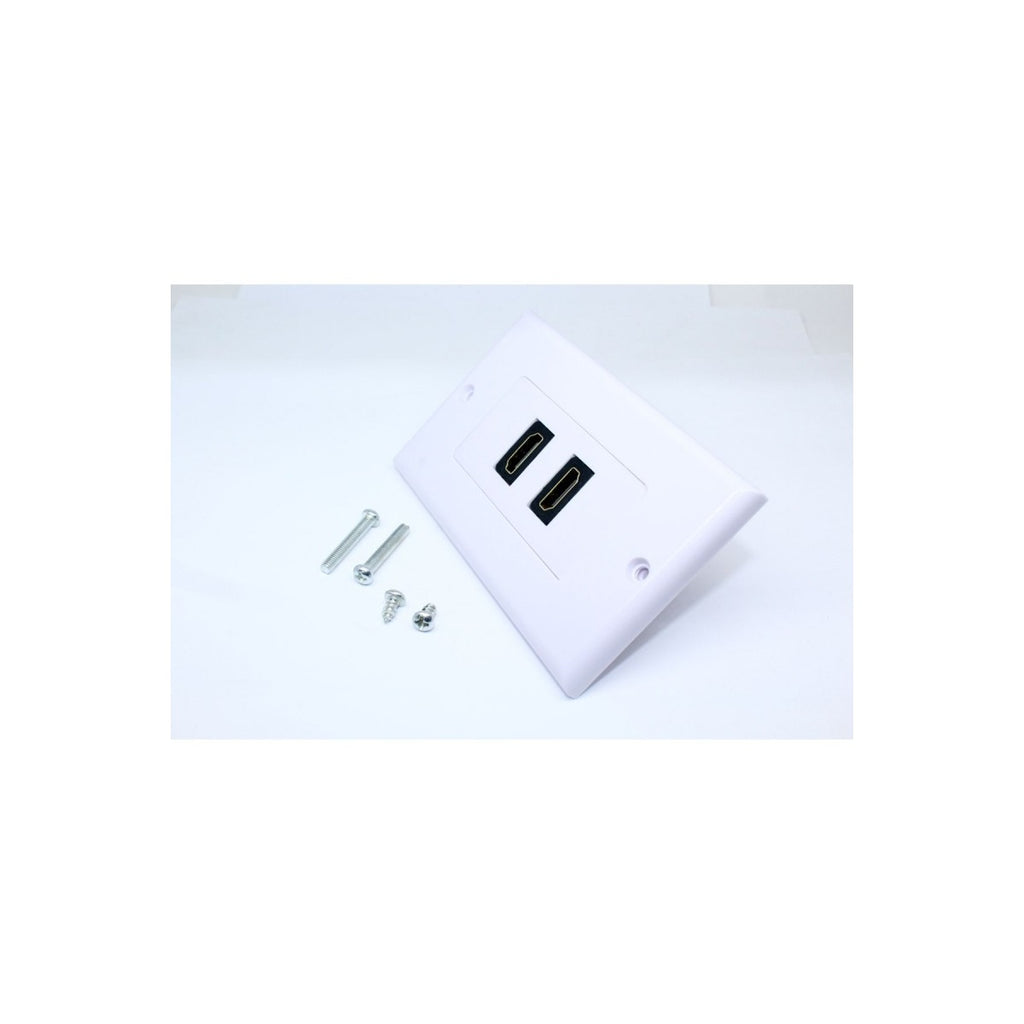 Plaque murale HDMI double (2 ports), 4K