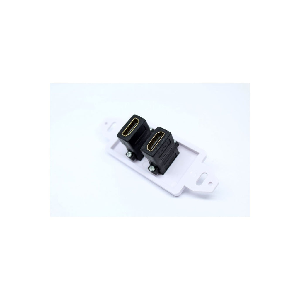 Plaque murale HDMI double (2 ports), 4K