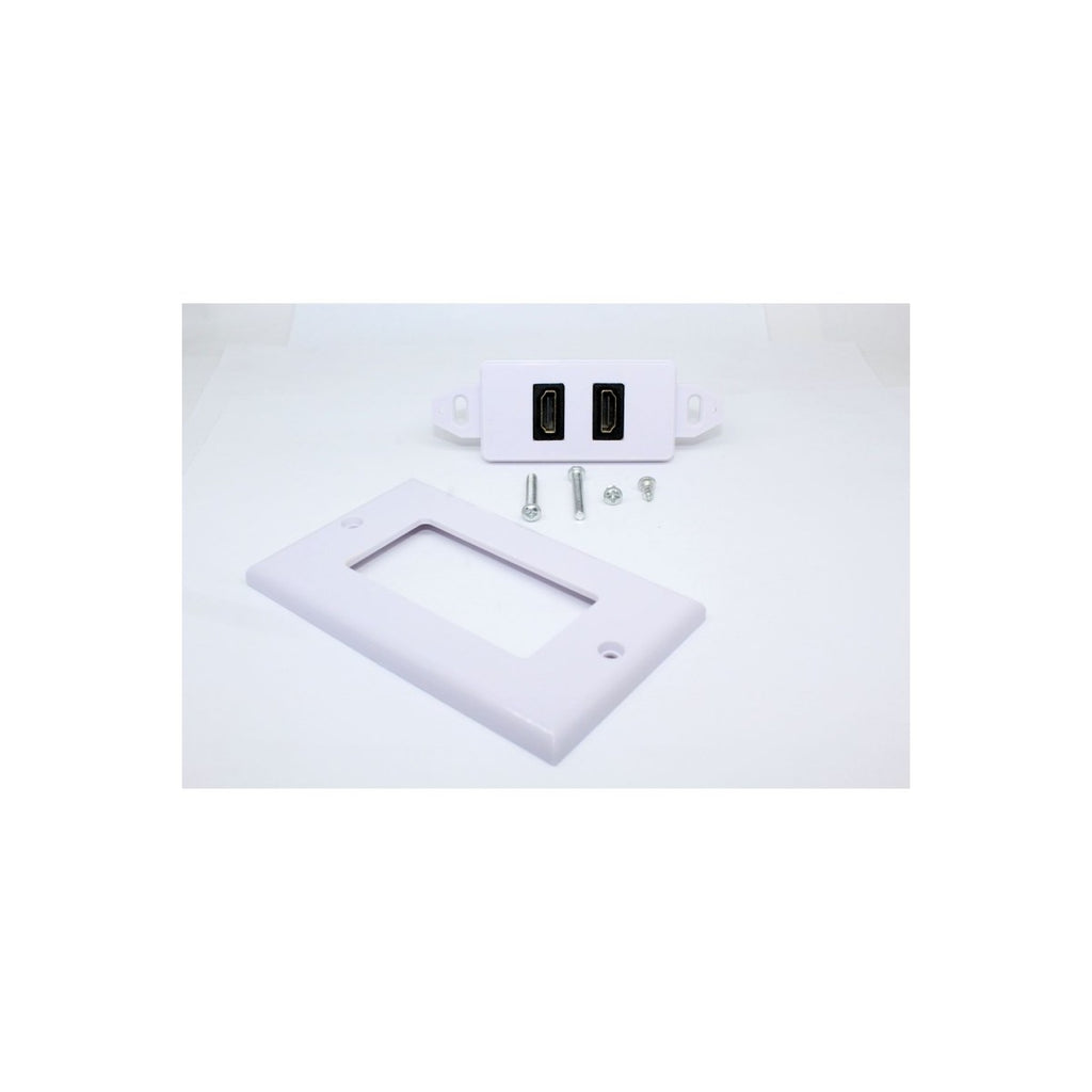 Plaque murale HDMI double (2 ports), 4K