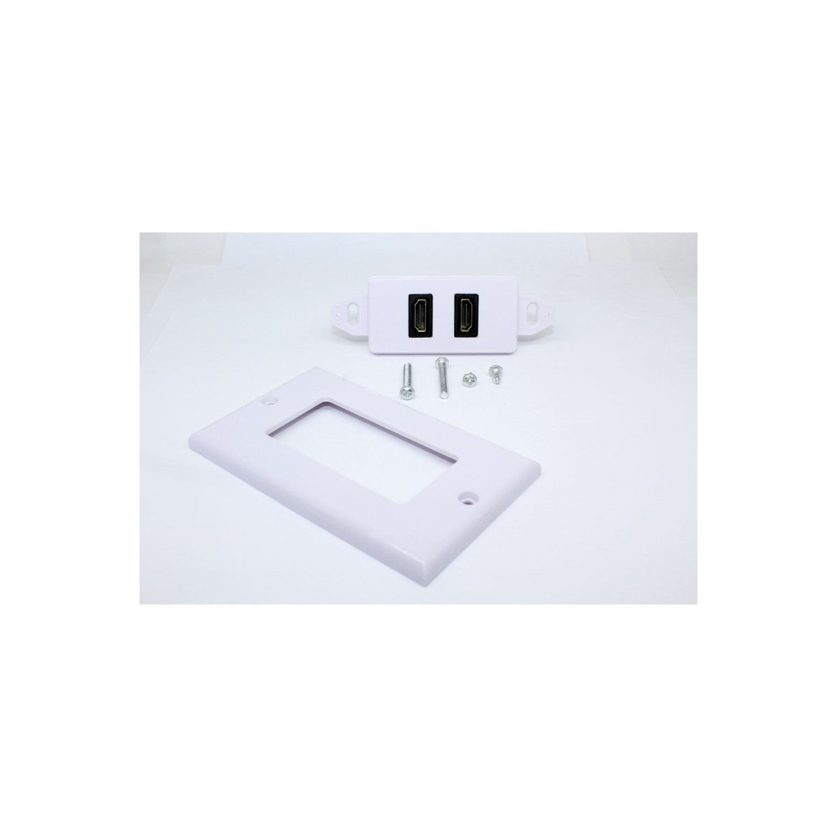 Plaque murale HDMI double (2 ports), 4K
