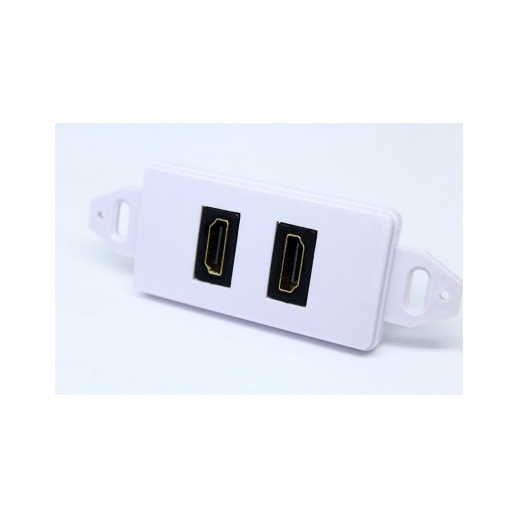 Plaque murale HDMI double (2 ports), 4K