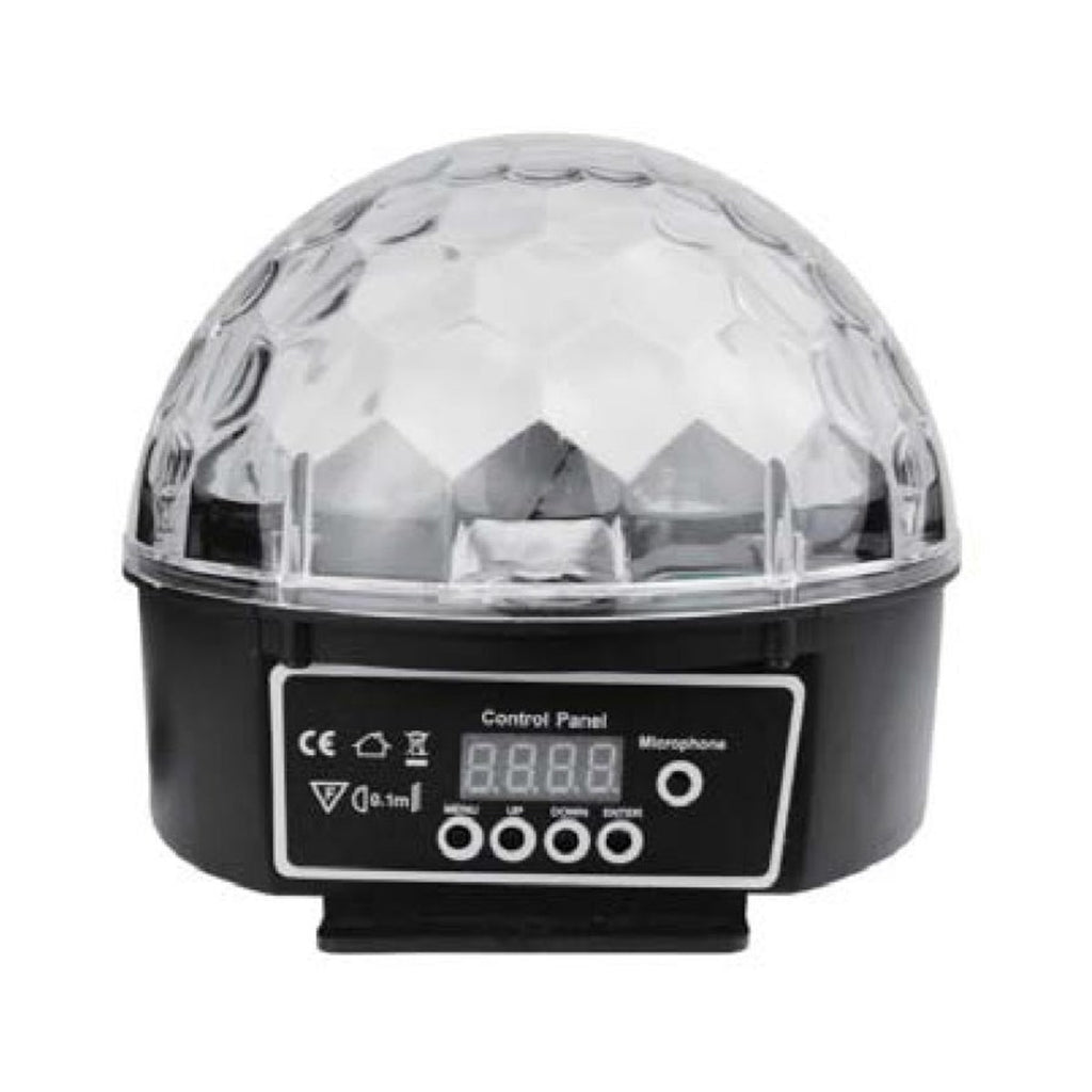 Boule lumineuse DEL RGB rotative, 6 x 3 W, prête à brancher