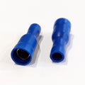 Cosses balle femelles 0,195 po, 16-14 AWG, vinyle, bleu, sac de 25