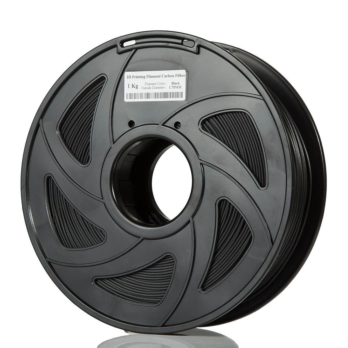 CloneBox Filament PLA 1,75 mm pour imprimante 3D, 1 kg, noir
