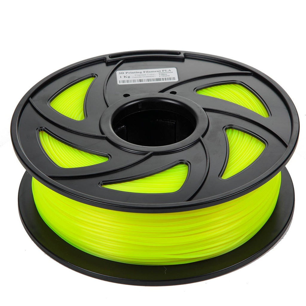 CloneBox Filament PLA 1,75 mm pour imprimante 3D, 1 kg, jaune fluo
