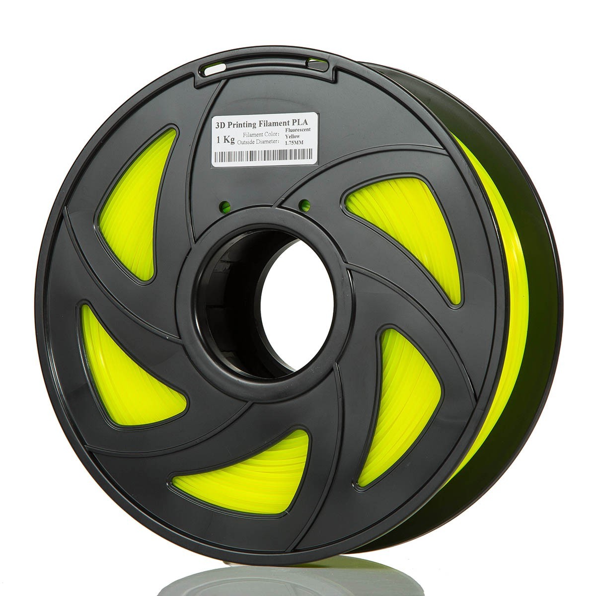 CloneBox Filament PLA 1,75 mm pour imprimante 3D, 1 kg, jaune fluo
