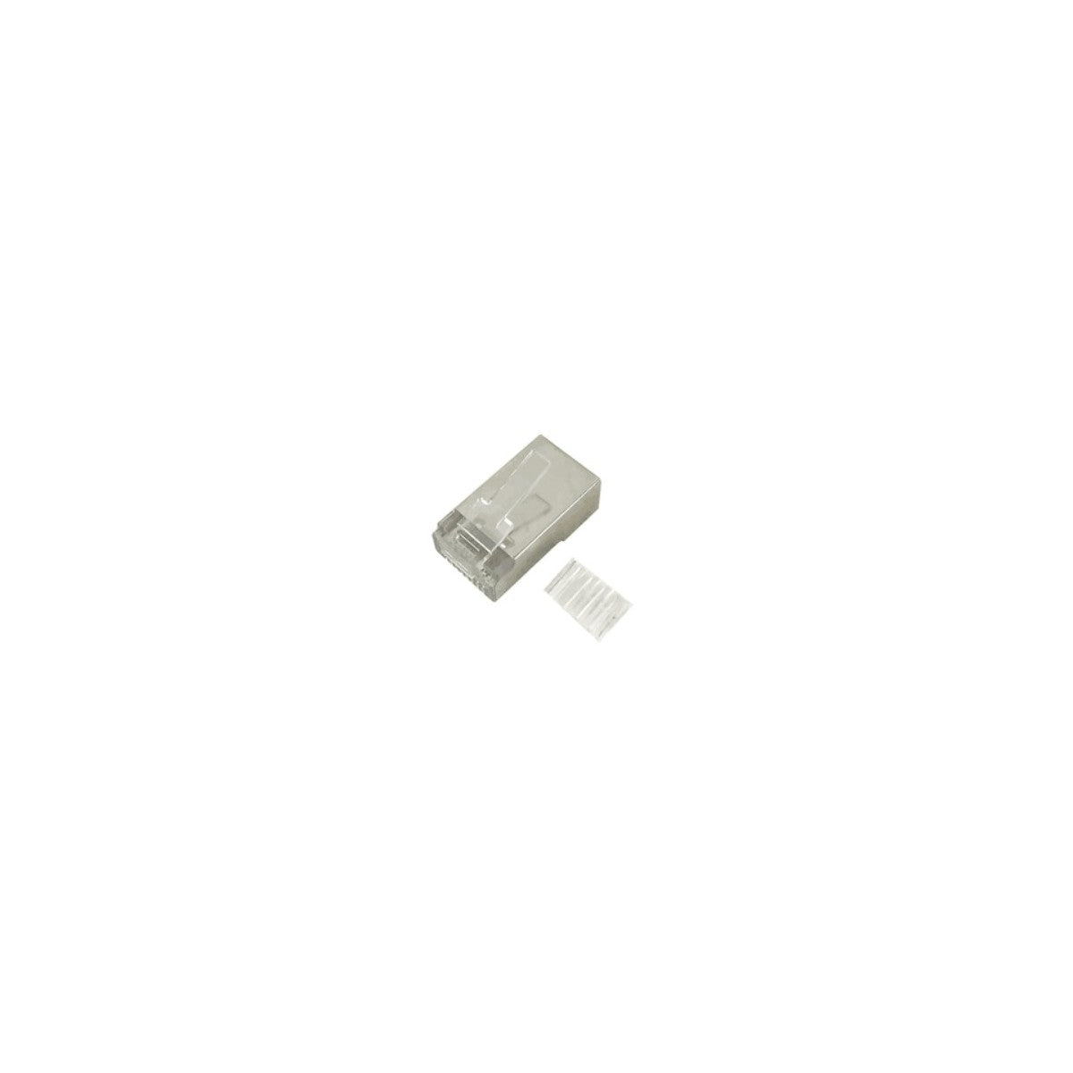Connecteurs RJ45 CAT6 Blindé, Guide plastique, Sac de 10pcs