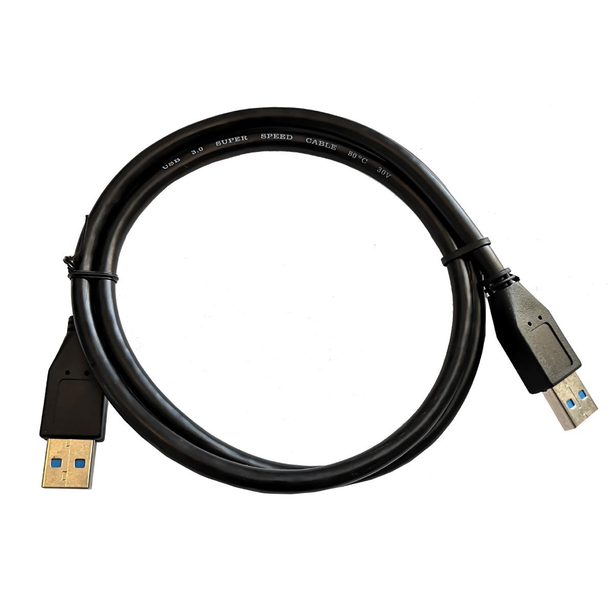 Câble USB 3.0 A mâle à A mâle, 28 AWG, 3 pi, noir