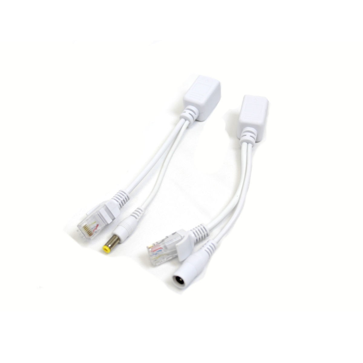 Prolongateur Ethernet CAT6 avec alimentation, blanc