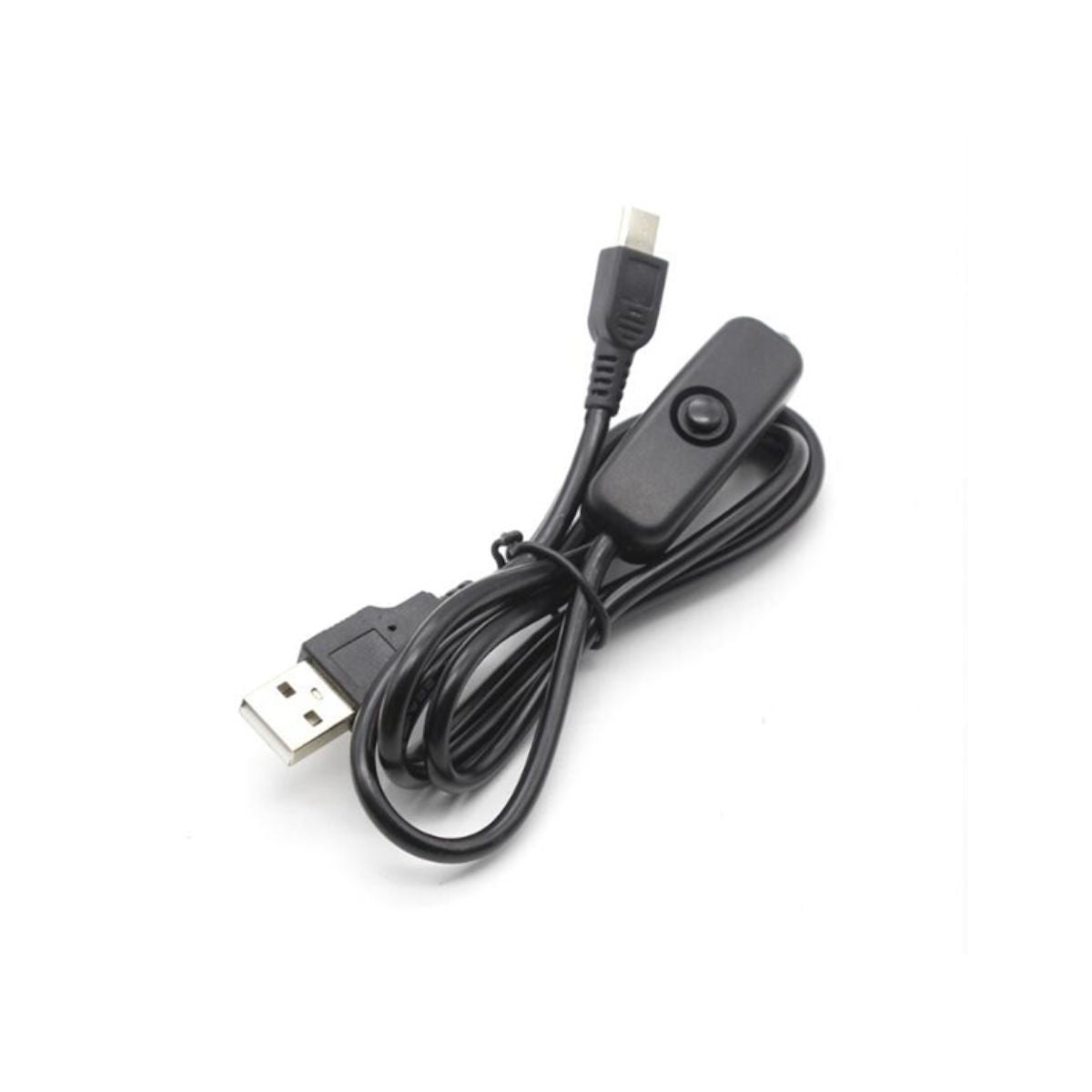 Câble d'alimentation USB vers micro USB avec interrupteur pour Raspberry Pi, 1 m