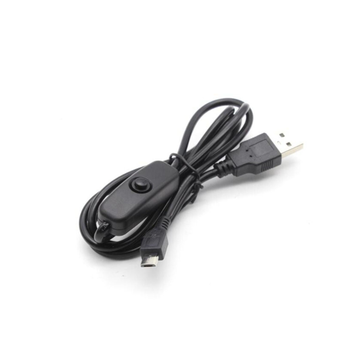 Câble d'alimentation USB vers micro USB avec interrupteur pour Raspberry Pi, 1 m