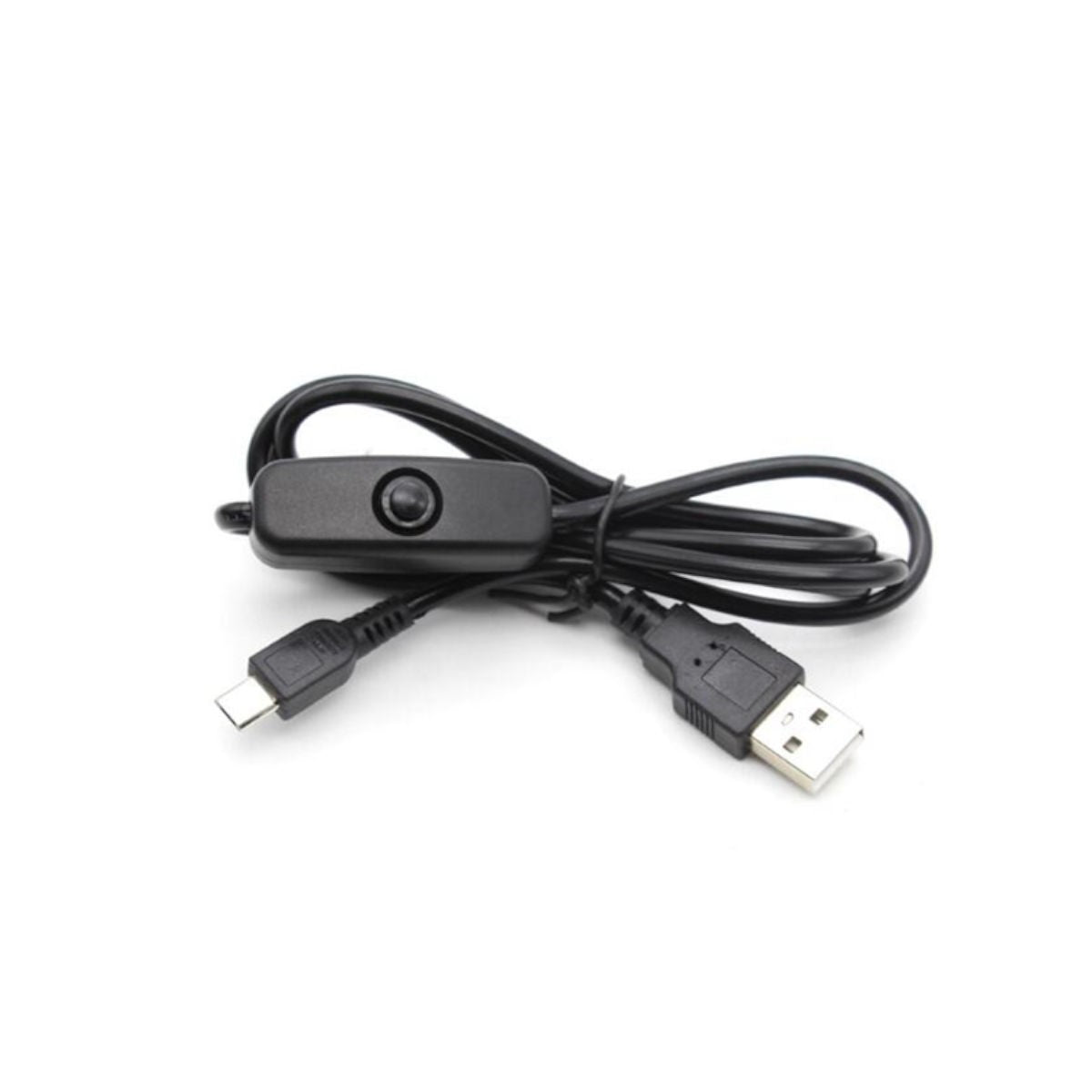 Câble d'alimentation USB vers micro USB avec interrupteur pour Raspberry Pi, 1 m