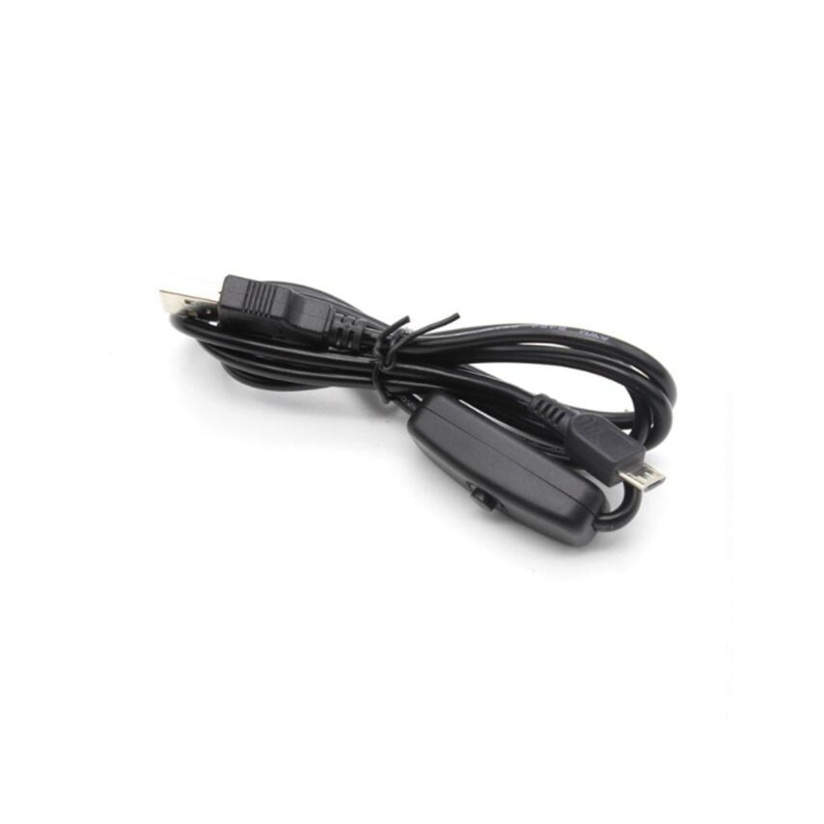 Câble d'alimentation USB vers micro USB avec interrupteur pour Raspberry Pi, 1 m