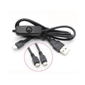 Câble d'alimentation USB vers micro USB avec interrupteur pour Raspberry Pi, 1 m