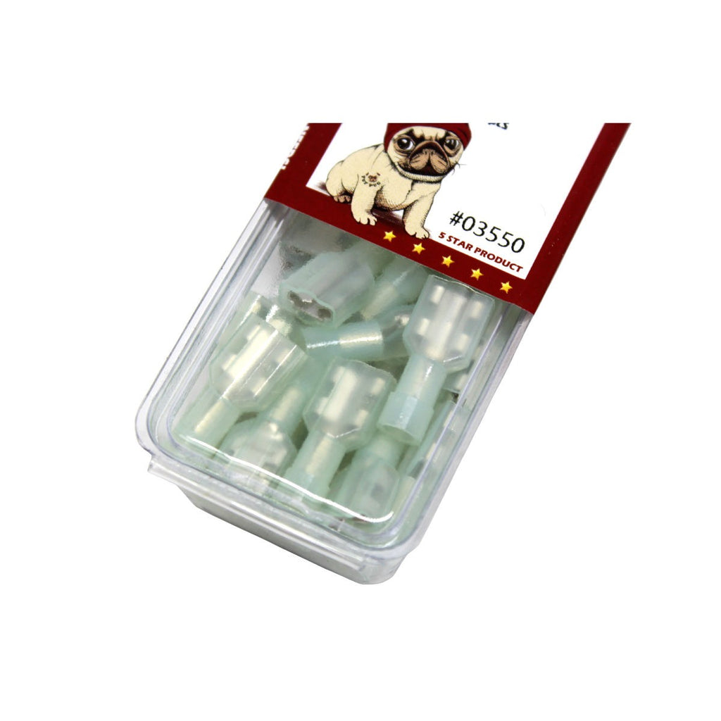 Cosses à déconnexion rapide femelles 0,250 po, 16-14 AWG, nylon, sac de 25