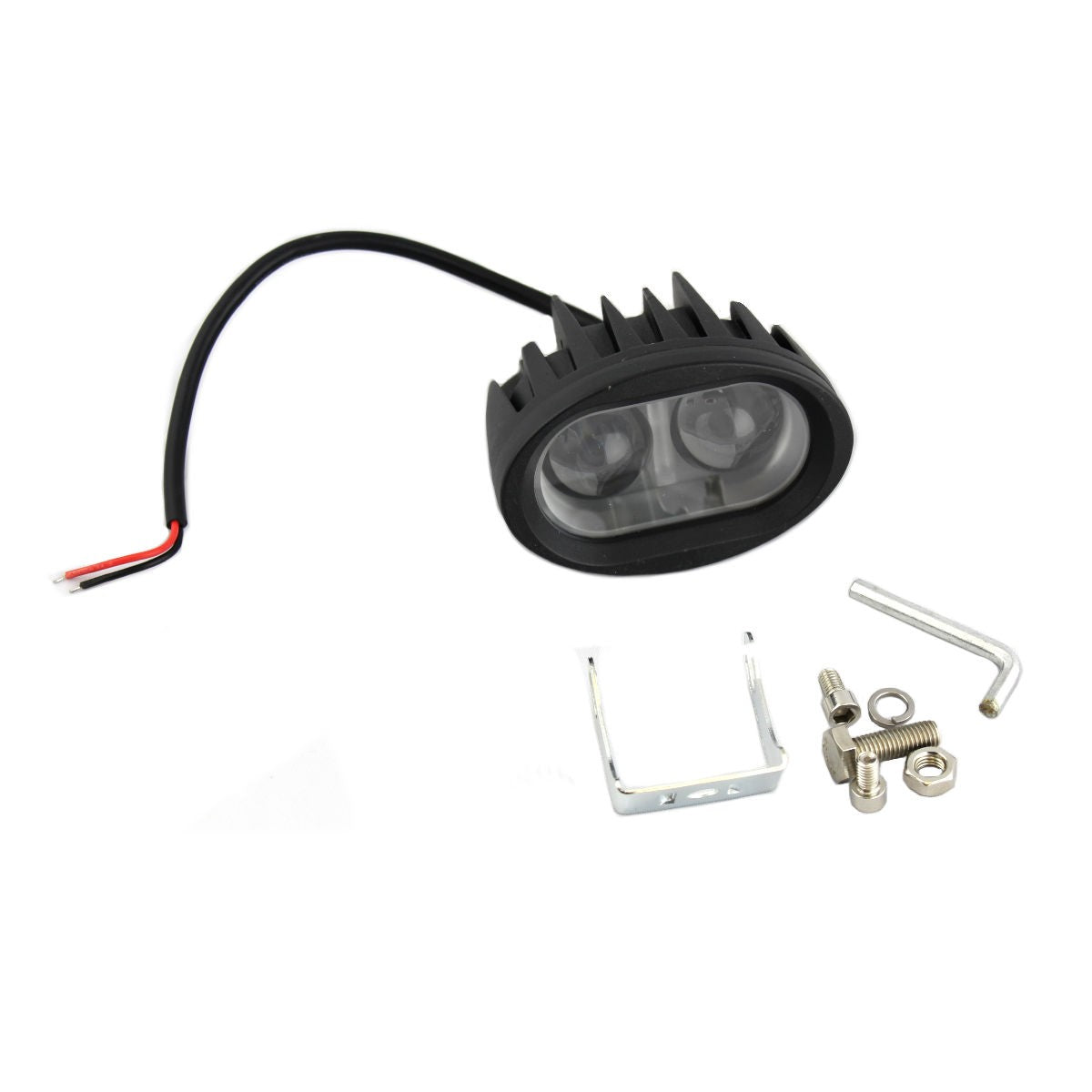 Barre lumineuse 2 DEL, 20 W, 10-30 V CC, IP67, faisceau étroit bleu