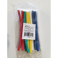 Gaine thermorétractable double paroi 3:1 avec colle, 1/4 po, bouts de 6 po, 5 couleurs, sac de 10