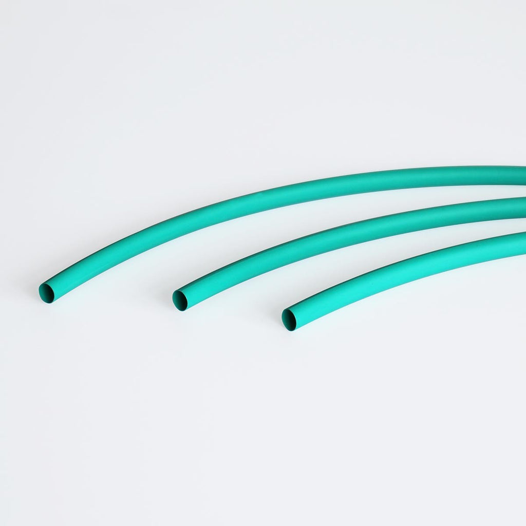 Gaine thermorétractable 2:1 étiquetée, 3/32 po, vert, 4 pi