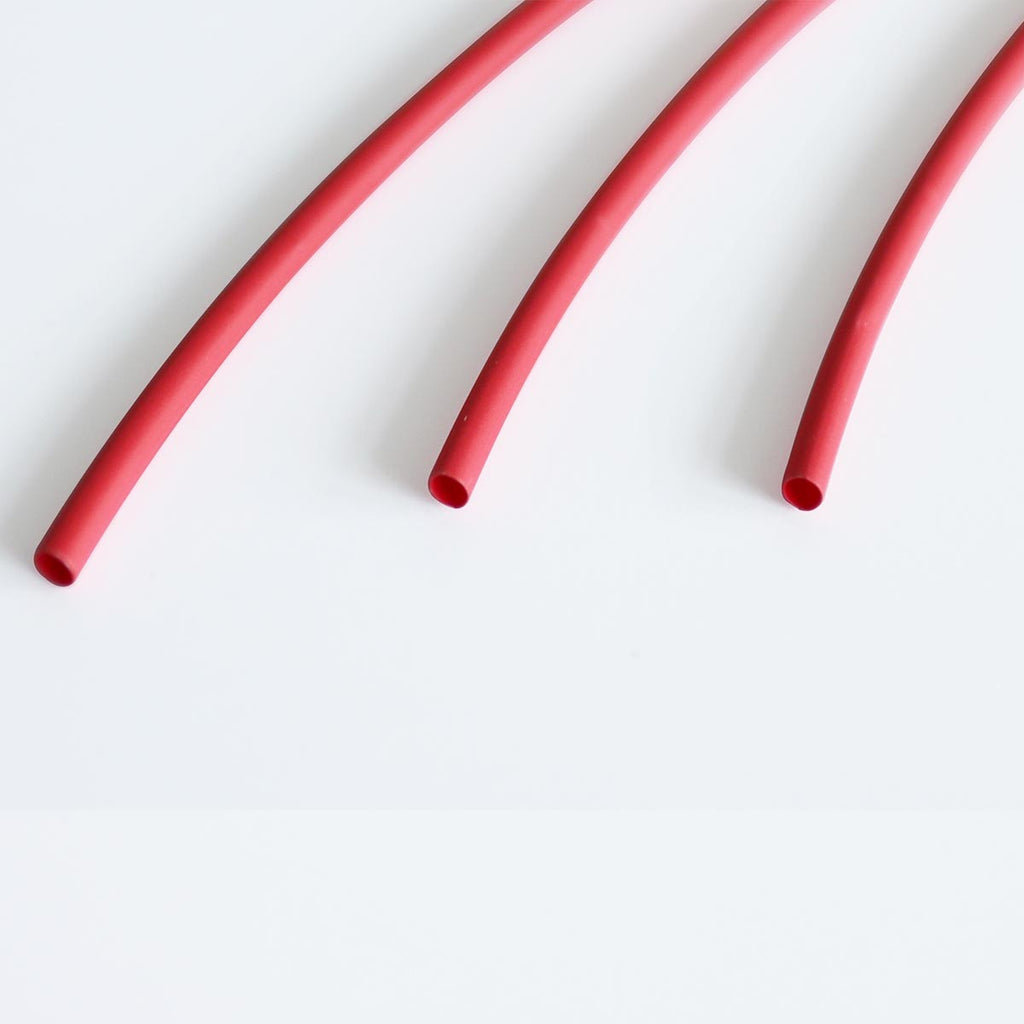Gaine thermorétractable 2:1 étiquetée, 1/8 po, rouge, 4 pi