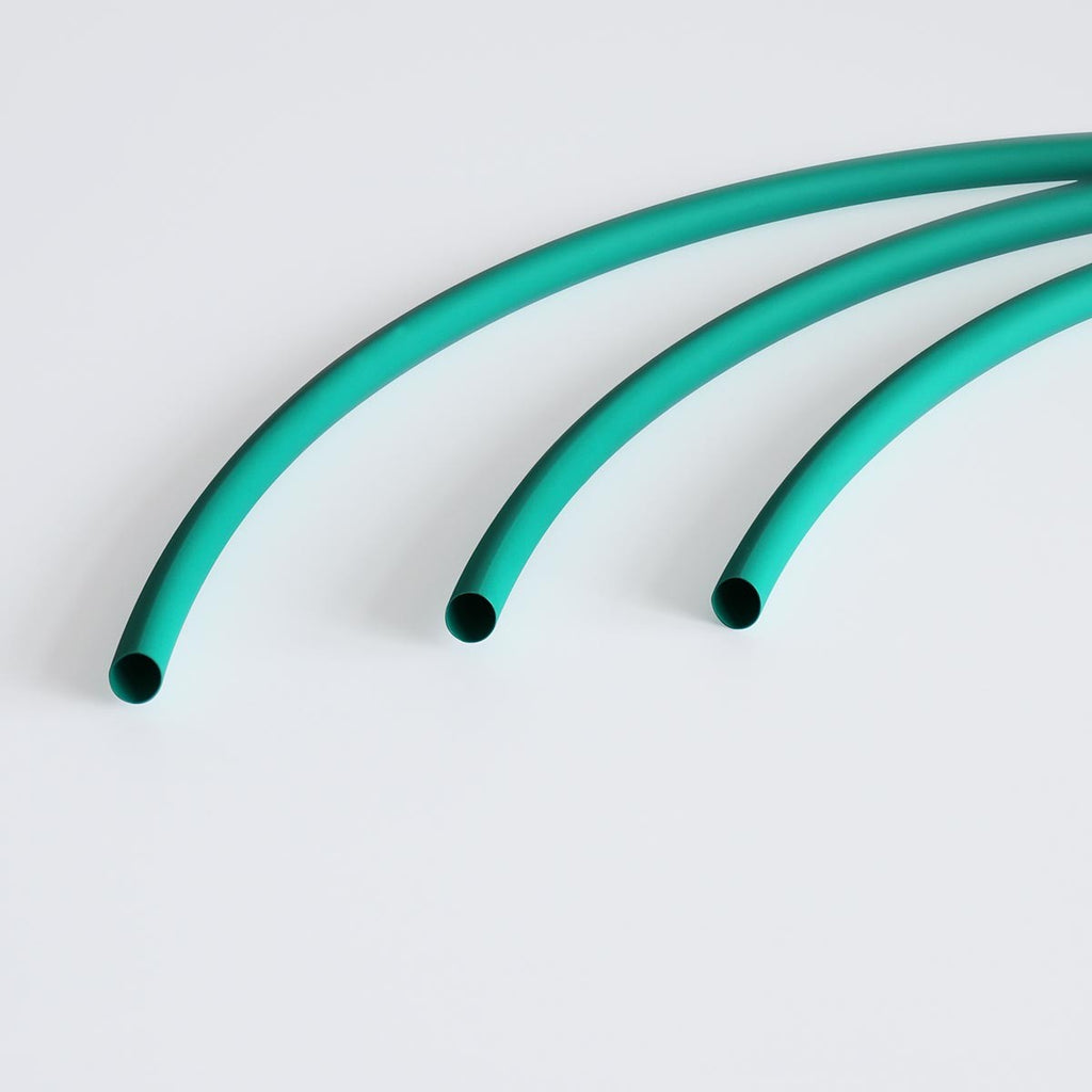 Gaine thermorétractable 2:1 étiquetée, 1/4 po, vert, 4 pi