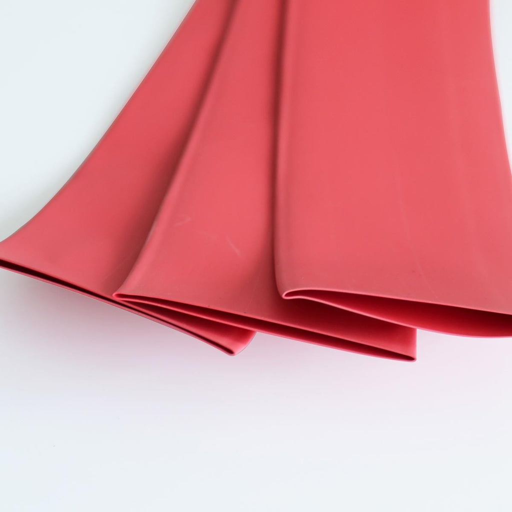 Gaine thermorétractable 2:1 étiquetée, 5/8 po, rouge, 4 pi