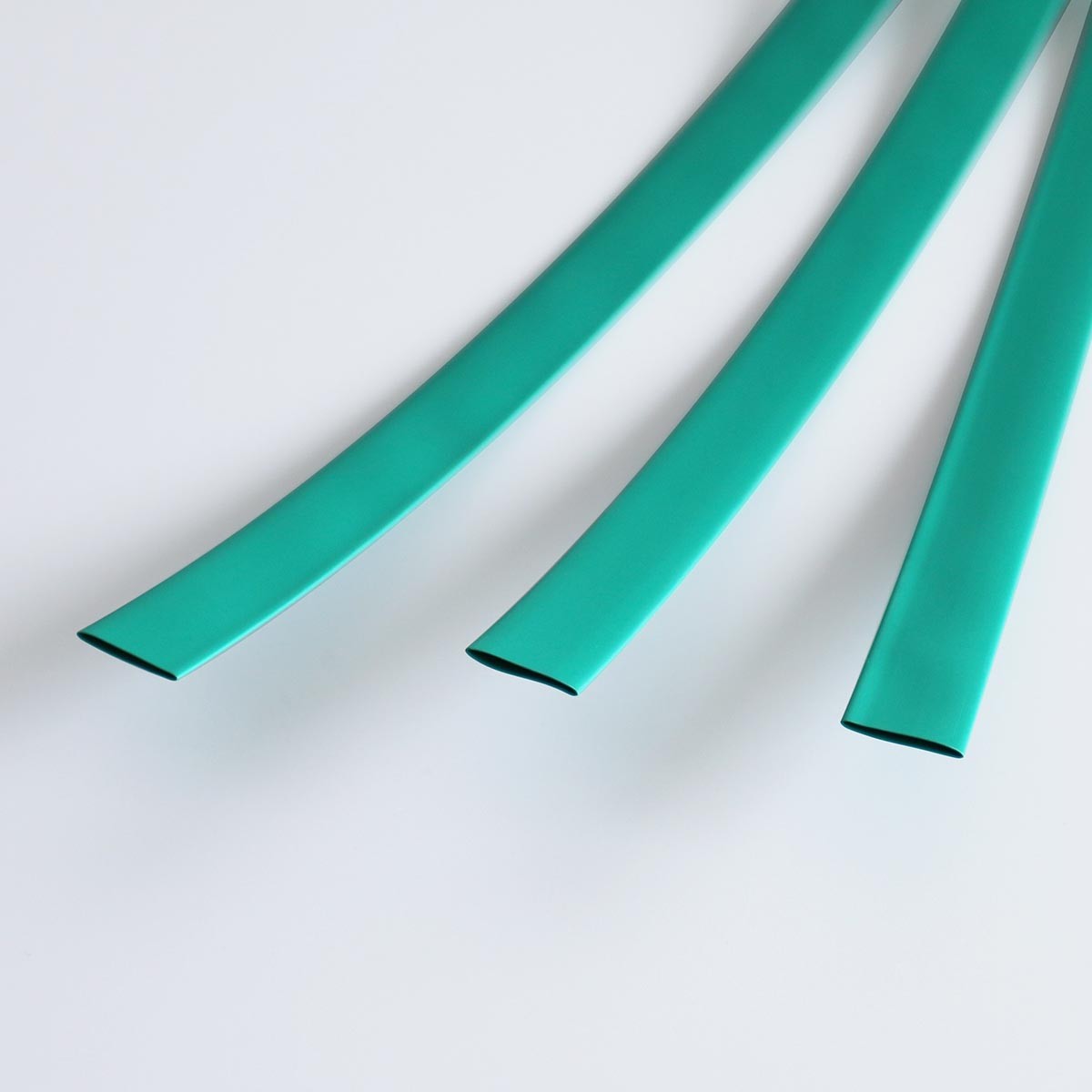 Gaine thermorétractable 2:1 étiquetée, 3/4 po, vert, 4 pi
