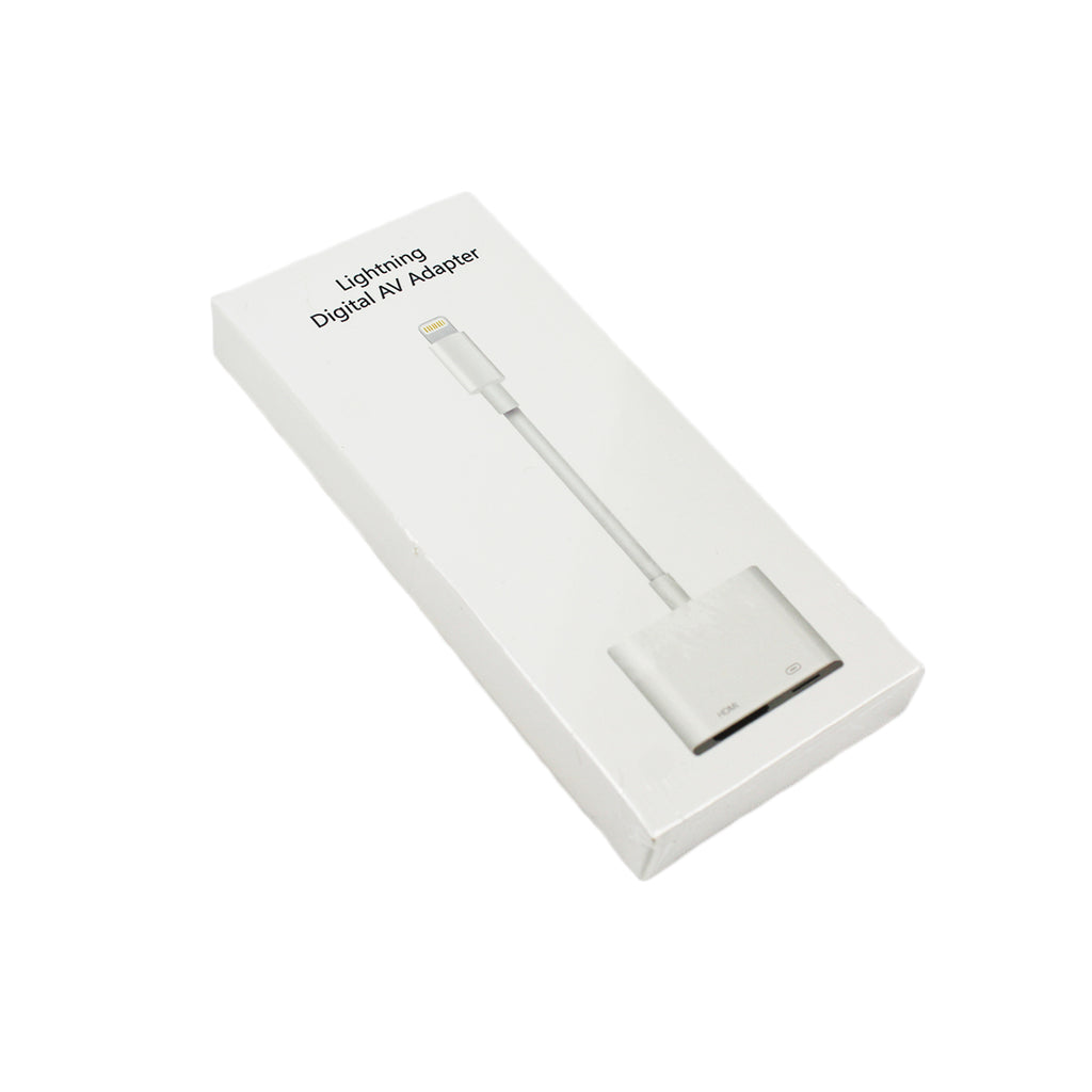 Adaptateur Lightning vers HDMI femelle avec charge Lightning, 1080p, blanc