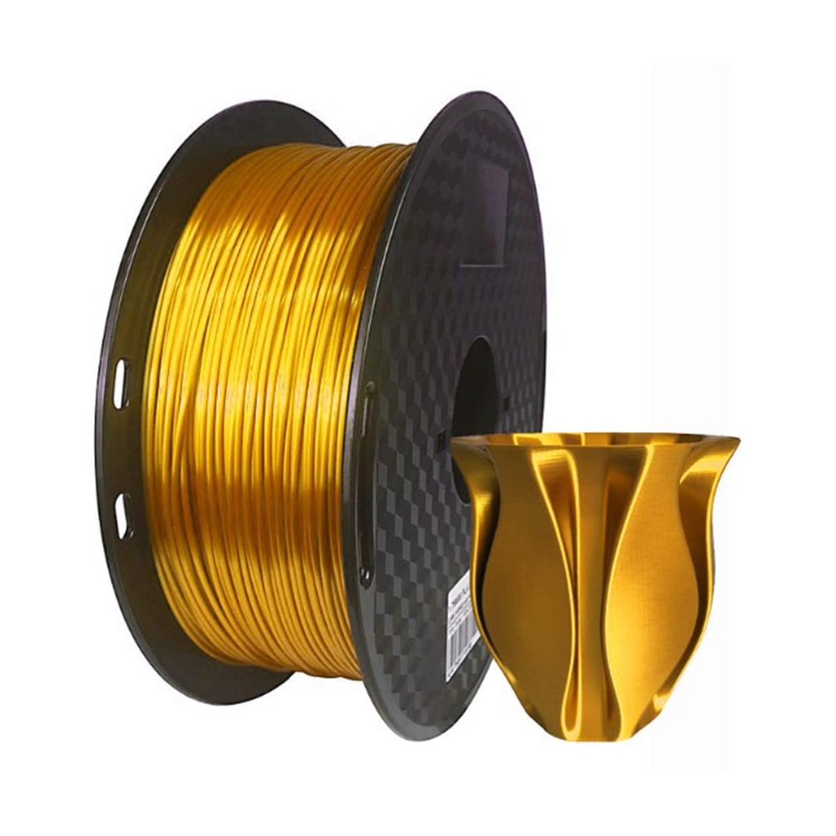 CloneBox Filament PLA soie 1,75 mm pour imprimante 3D, 1 kg, or clair