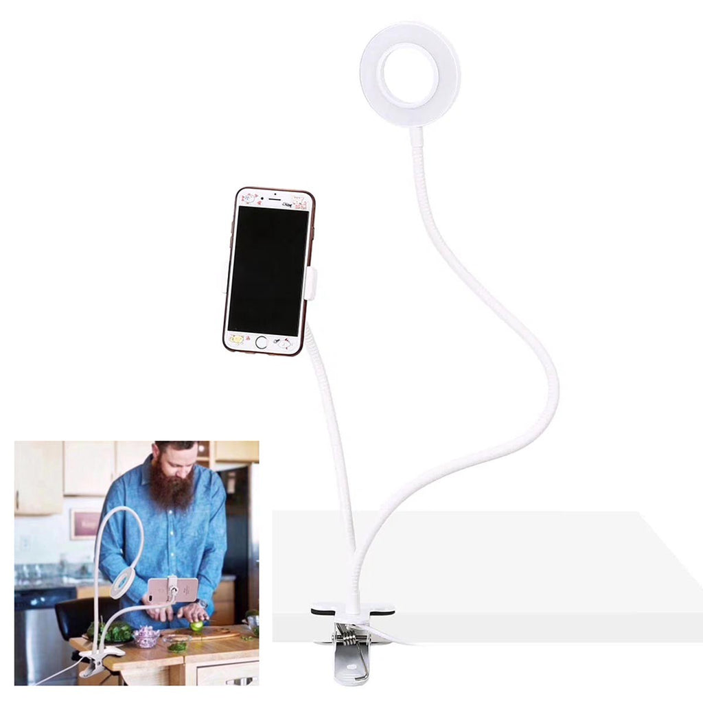 Lumière anneau pour selfie avec support pour téléphone