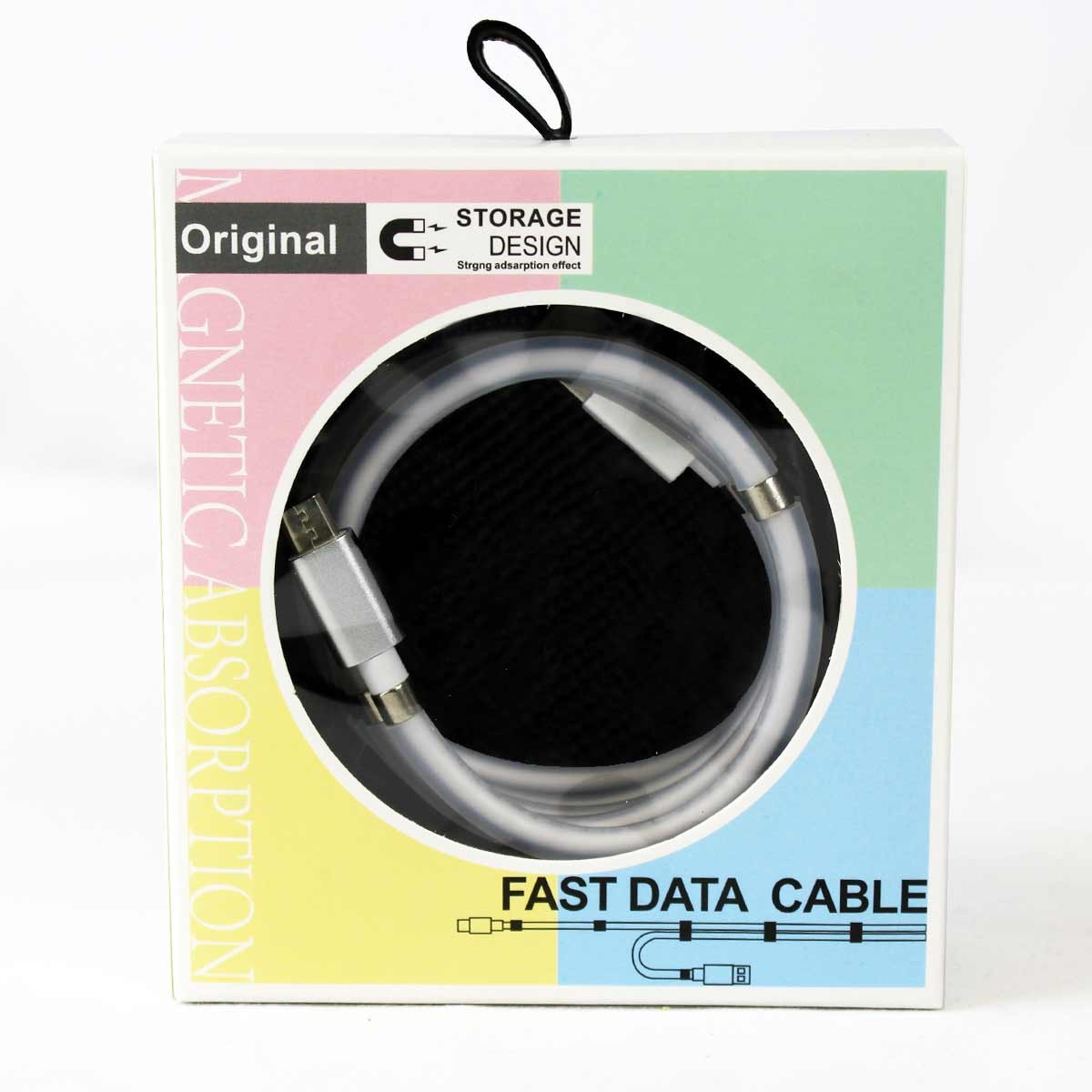 Câble magnétique USB-C vers USB-C, 2,4 A, 1 m