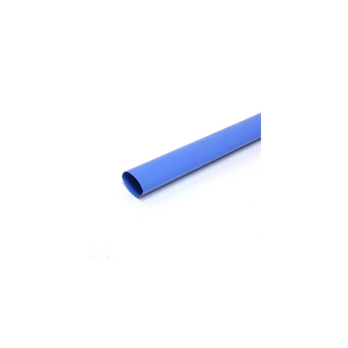 Gaine thermorétractable 2:1 étiquetée, 1/4 po, bleu, 4 pi