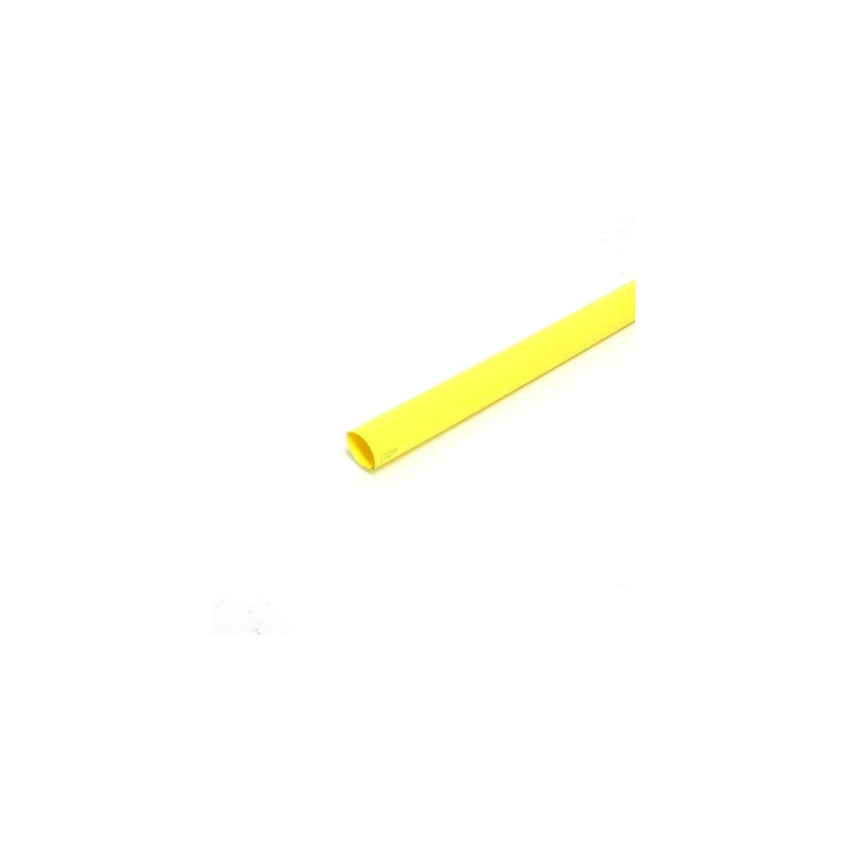 Gaine thermorétractable 2:1 étiquetée, 5/16 po, jaune, 4 pi