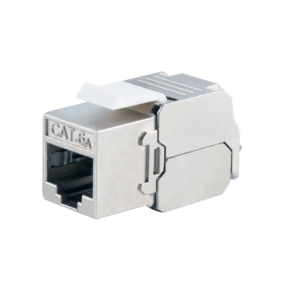 CAT.6A RJ45 keystone jack Blindé,  50u gold , cULus certifier