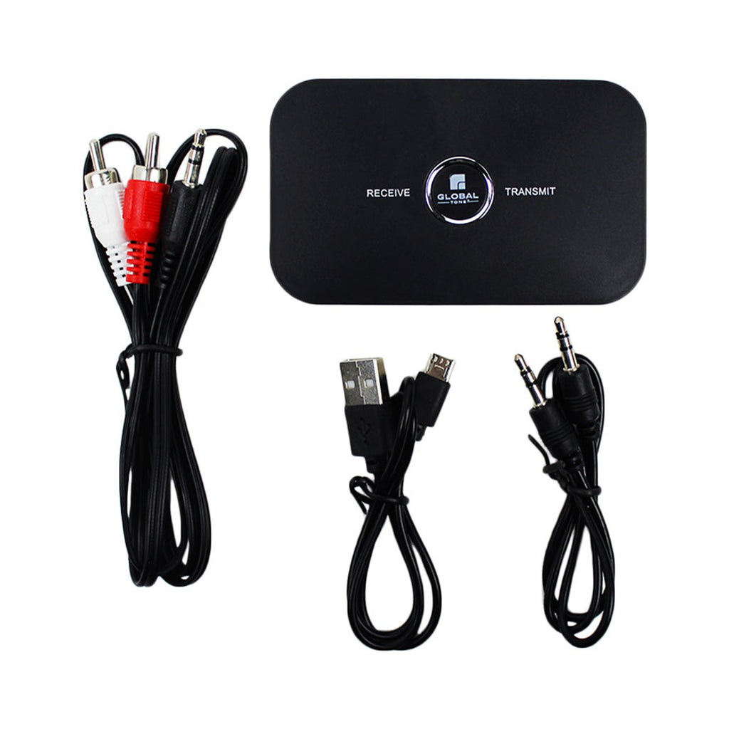 Globaltone Émetteur et récepteur audio Bluetooth 2 en 1