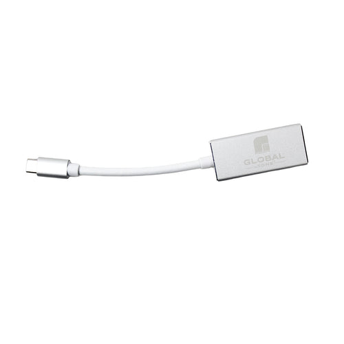 Globaltone USB Type C, Femelle a Mini DP,  Adapteur Femelle, Argent , 15cm