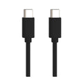Globaltone Câble USB-C vers USB-C 60 W, charge et données, 3 pi, noir