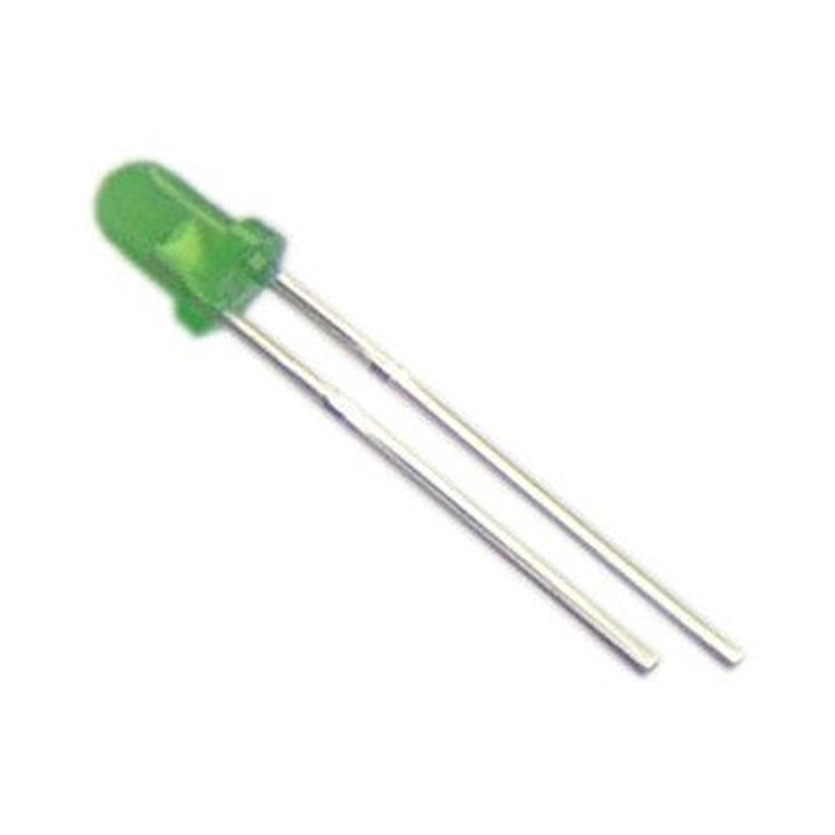 DEL 5 mm vertes, 3 V CC, 600-1200 mcd, sac de 5