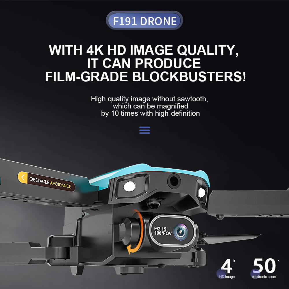 ZFR F191 Drone à double caméra avec sac de rangement, 1 batterie