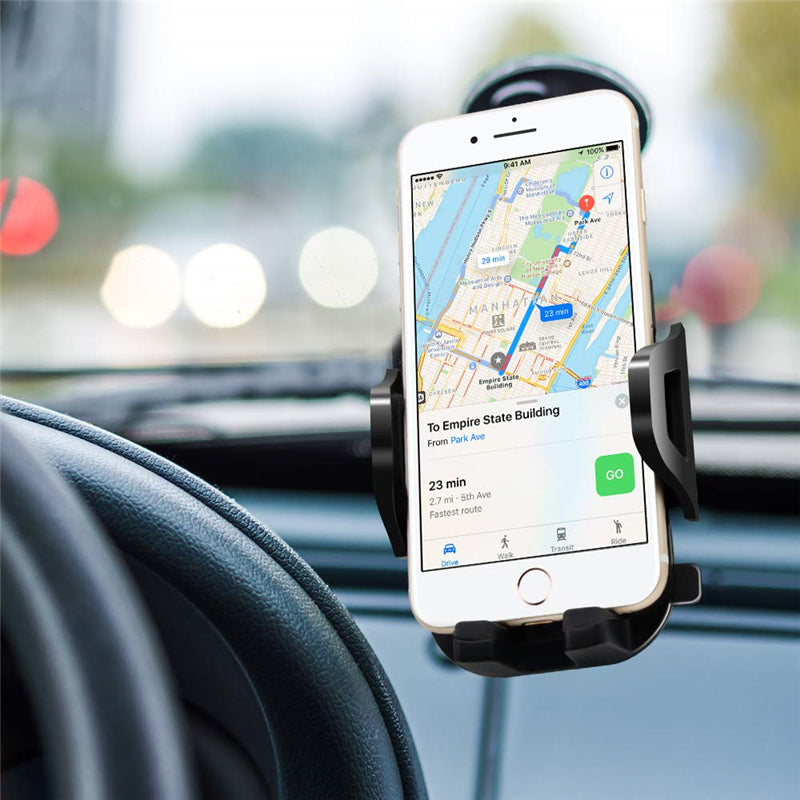 Support de téléphone pour voiture 3 en 1 rotatif avec charge sans fil