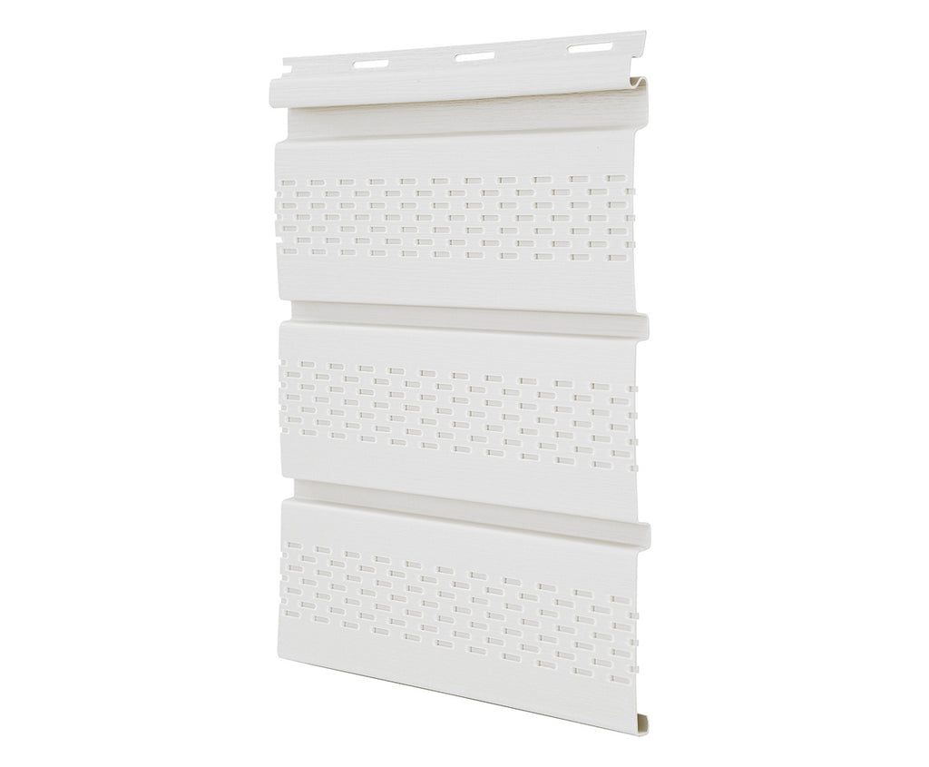 Globaltone Accessoire de Vinyle Soffite perforé Blanc 12" 10ft 0.04" 3048mm