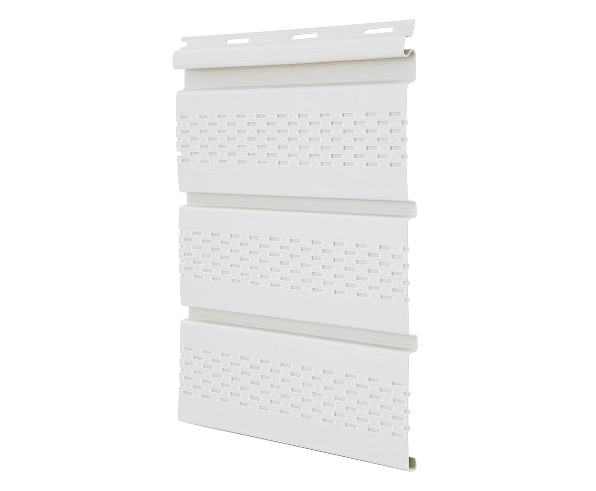 Globaltone Accessoire de Vinyle Soffite perforé Blanc 12" 10ft 0.04" 3048mm