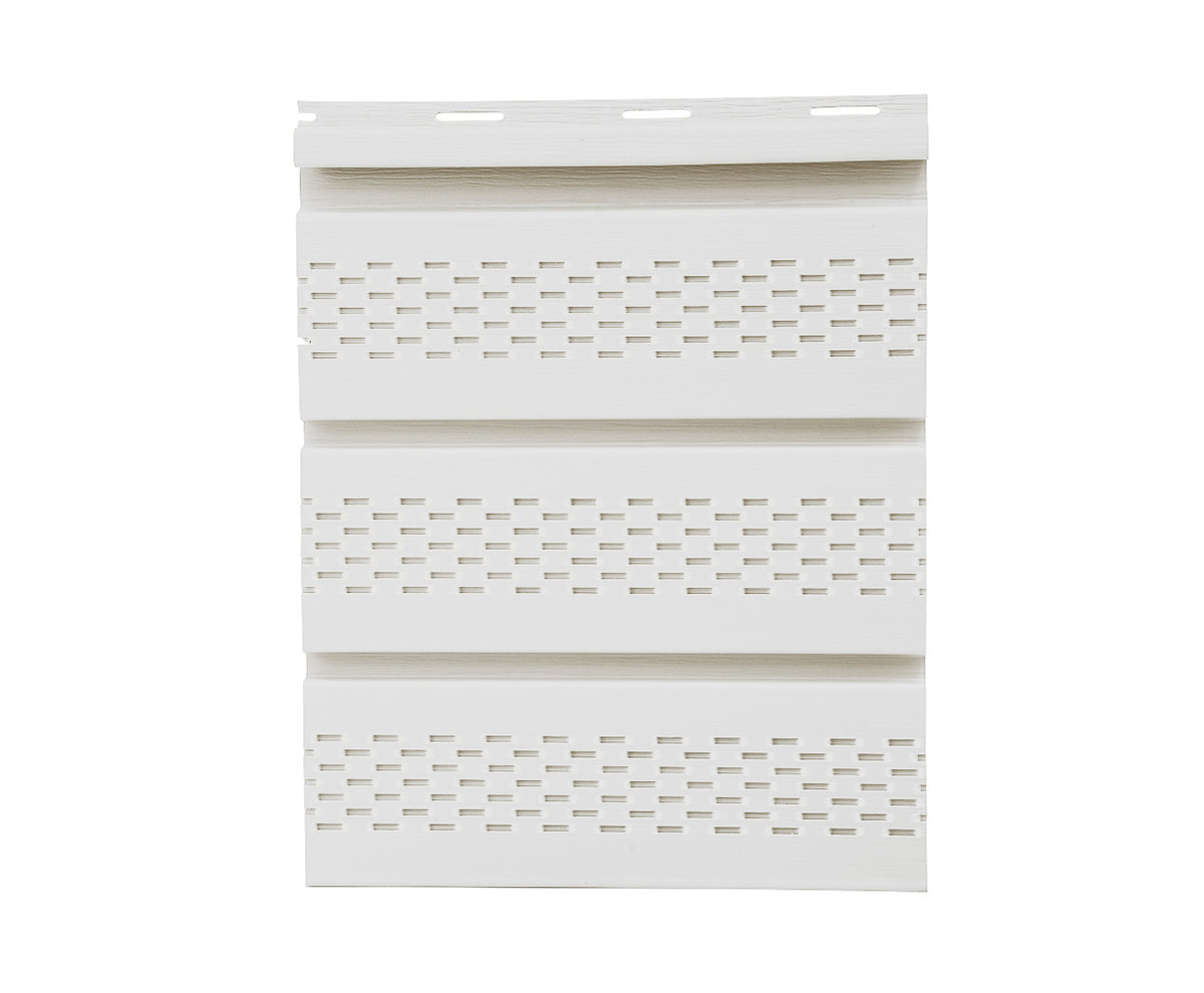 Globaltone Accessoire de Vinyle Soffite perforé Blanc 12" 10ft 0.04" 3048mm