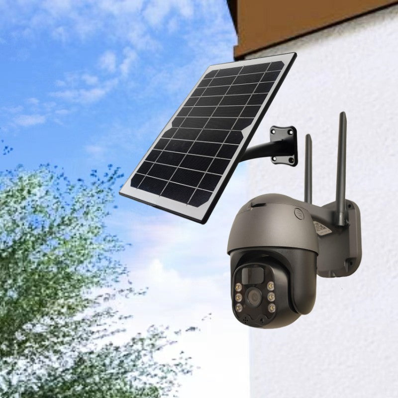 Caméra de sécurité à énergie solaire, résolution 1080p, image HD