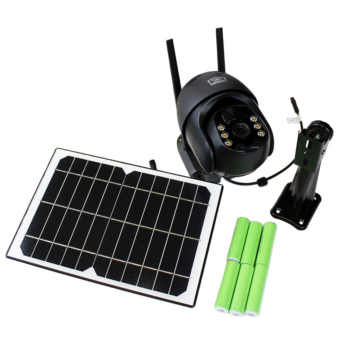 Caméra de sécurité à énergie solaire, résolution 1080p, image HD