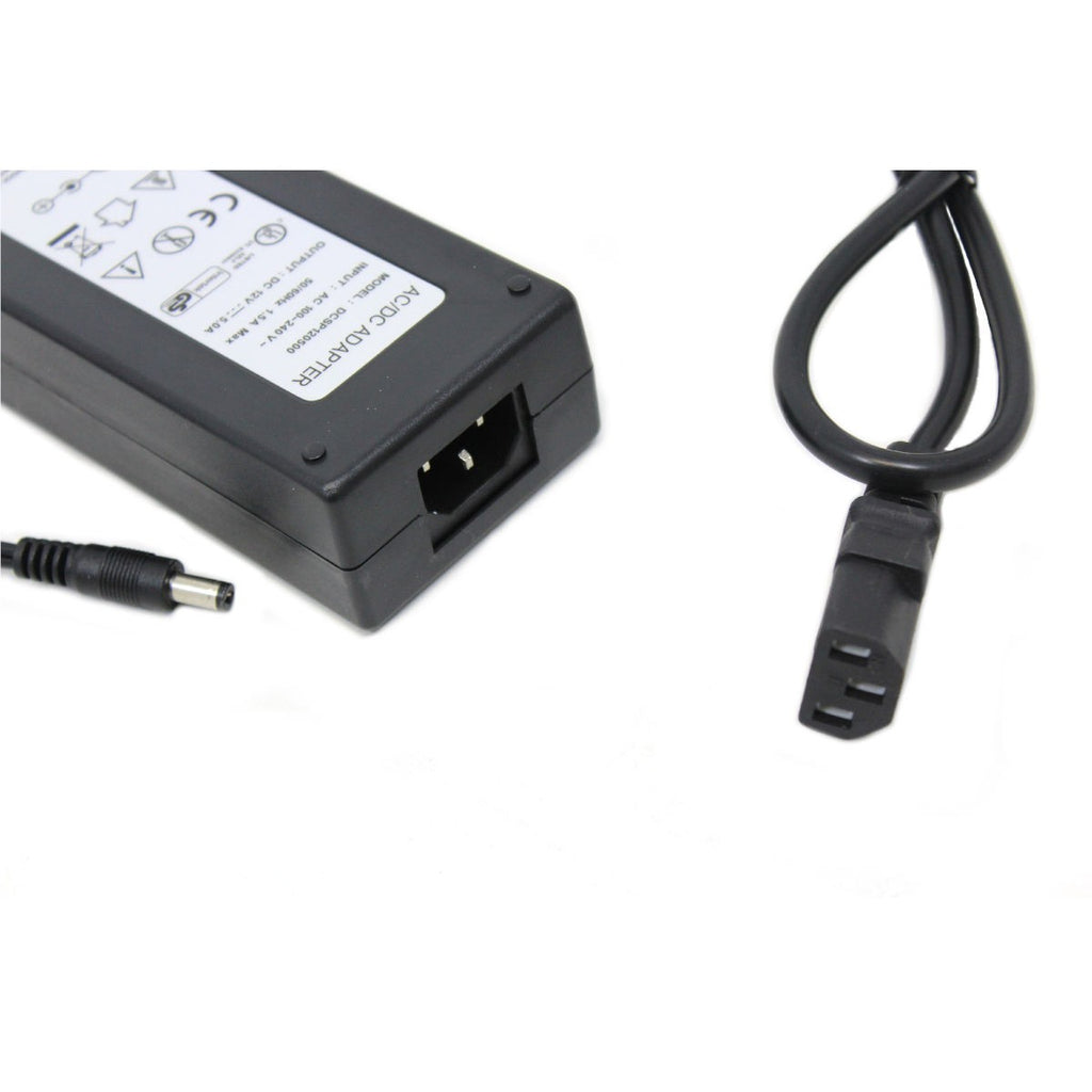 Switching Power Supply  5A, 12VDC  USA Canada 2.1mm dc plug, ac cable, cULu