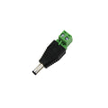Adaptateur DC 5.5x2.1mm mâle à Connecteur bloc terminal Pitch Screw 90 deg.