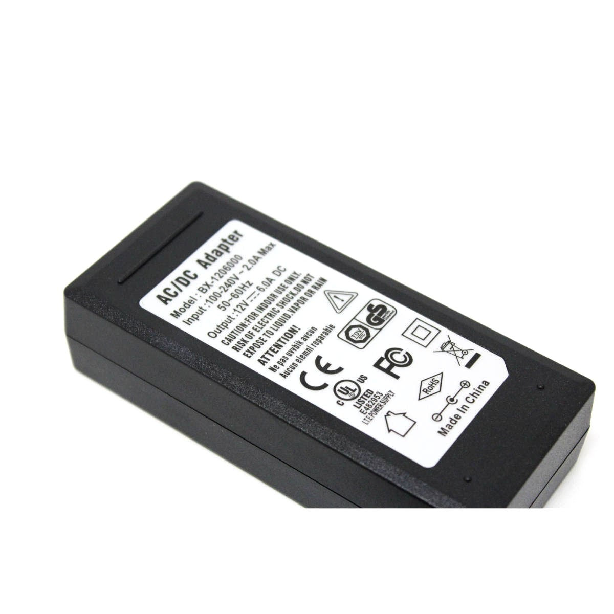 Transformateur 12 Volts DC, 6A avec Fiche Allume-Cigarette