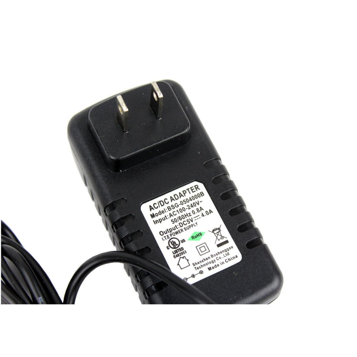 Bloc d'alimentation à découpage DC, 5V, 4A, DC 2.1x5.5mm, Certifié