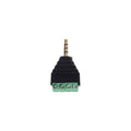 3.5mm mâle stéréo à Connecteur bloc terminal Pitch Screw 4 pins
