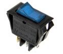 Interrupteur à bascule SPST marche-arrêt, 15 A 125 V CA / 10 A 250 V CA, 3 broches, bleu